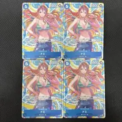 【4枚セット】ワンピースカード　プロモ　P-112 ナミ