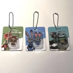 【ズートピア】ブリスターチャームコレクション　ニック＆ジュディ＆フラッシュ