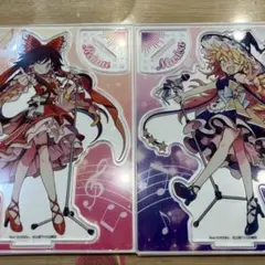 東方project ダイソーコラボ アクリルスタンド・アクキー4点セット