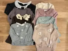 子供服 まとめ売り 女の子100トップス8着パンツ2着　春服