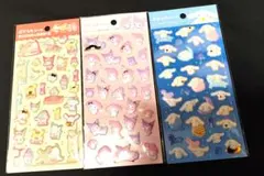 DAISOサンリオぷくっとシール 3枚セット