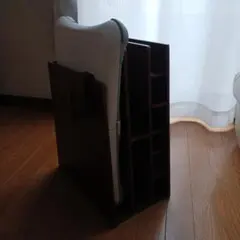 나무 게임 콘솔 스탠드 다크 브라운