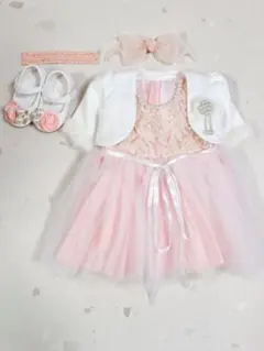 ★超美品　ベビードレス(ワンピース)セット80cm〜90cm★