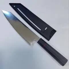 V金10号 牛刀 ダマスカス67層 包丁 21cm 滑り止めG10樹脂ハンドル