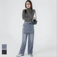 coca コカ ラップデニムパンツ レディース