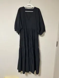 【新品】ZARA ザラ ロングワンピース Mサイズ 黒