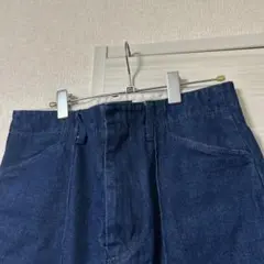 濃紺　インディゴブルー　HARE ストレート デニムパンツ