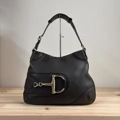 美品　GUCCI ホースビット　ホーボー　ワンショルダーバッグ　レザー