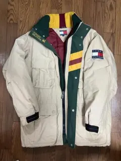 TOMMY HILFIGER アイボリー ダウンジャケット S 90年代 美品
