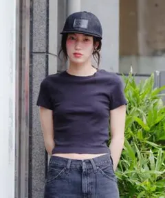 値下げ不可　Levi's/スポーティ Tシャツ ブラック CAVIARのサムネイル