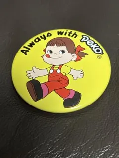 昭和レトロ☆不二家ペコちゃん可愛い缶バッチpeko - メルカリ