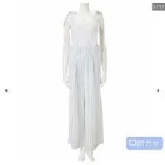 新品タグ付き❣️フィフス  ショルダーリボンストライプオールインワン