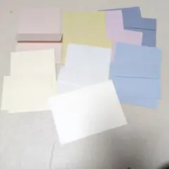 無地レターセット便箋6枚　封筒１枚　7セット 白封筒なし6枚①