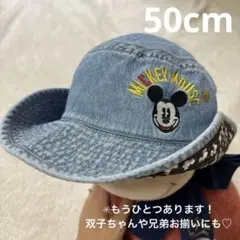 ミッキー　デニム　ハット　帽子のサムネイル
