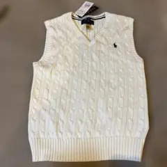 Polo Ralph Lauren Vネックベスト 14サイズ ホワイト