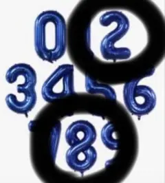 青色 2と8 バースデーバルーン 数字 バルーン 40インチ 大きい