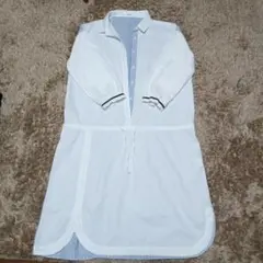 niko and ... シャツワンピース ロング ホワイトFサイズ