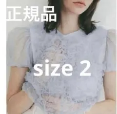 TULLE VEST LAYERED TOPS クラネ　CLANE 新品のサムネイル