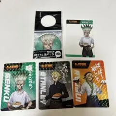 Dr.STONE 100円ローソン 缶バッチ クリアカード 石神千空