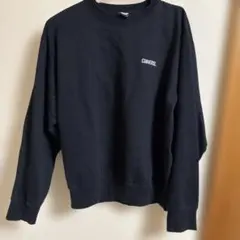 CONVERSE ブラック スウェットトレーナー M