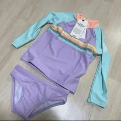 新品RIP CURLベビー水着女の子上下セット長袖ラッシュガード1歳2歳