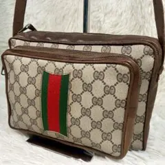 希少✨ オールドグッチ カメラバッグ ショルダーバッグ GGスプリーム PVC