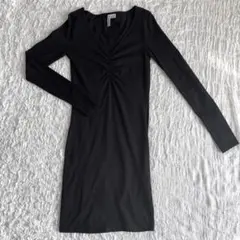 【本日SALE最終日】H&M |エイチアンドエム|ギャザータイト ミニワンピース