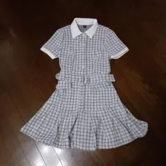 SHEIN チェック柄 半袖ワンピース M