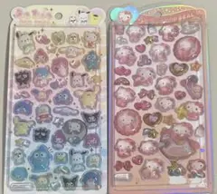 【正規品】うるちゅるPOPシール 2種セット　キティ　サンリオキャラクターズ