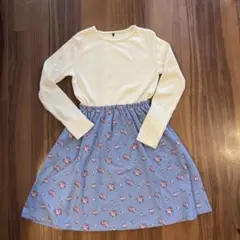 グリーンレベルリラクシング　ワンピース　155cm 花柄