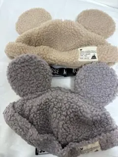 ディズニー　モコモコ　ボアキャップ　帽子　セット売り　58cm