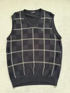Munsingwear Grand Slam ベスト チェック柄 L