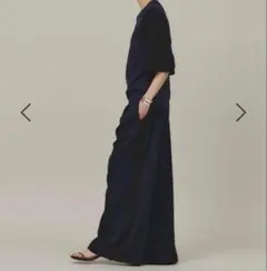 【カレンソロジー】ツイルトラックパンツ　ネイビー　38