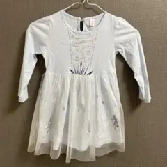 アナ雪　ワンピース　水色　110