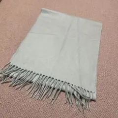 カシミヤ100% 淡い水色　マフラー