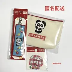 SWIMMER 刺繍ポーチ フライトタグ ステッカー セット スイマー 匿名配送
