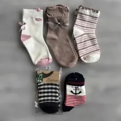 キッズ靴下 5足セット 16-18cm