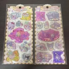 サンリオ　クロミ　マイメロ　キティー　キラキラウォーターインシール