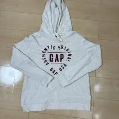Gap フード付きパーカー M ライトグレー