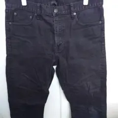 UNIQLO JEANS ブラック ストレートデニム 34インチ