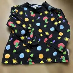 Eric Carle はらぺこあおむし 長袖Tシャツ 黒のサムネイル
