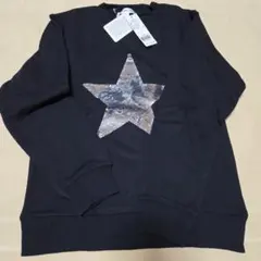 新品　タグ付き　グローバルワーク　140　トップス　トレーナー　黒