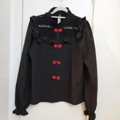 Ank Rouge チャイナボタンブラウス