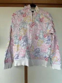 ディズニーリゾート　アリエル　スウェットパーカー　サイズM　総柄