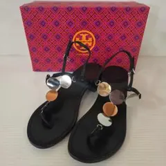TORY BURCH サンダル ブラック メタルパーツ
