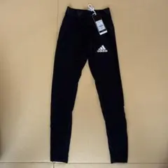adidas ブラック タイツ S 3本ライン