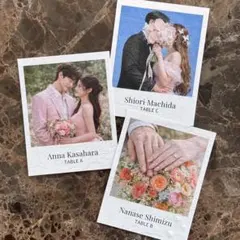 【ポラロイド風】結婚式 ウェディング エスコートカード 投票用紙 席札