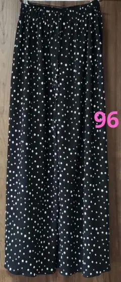 水玉模様 ロングキュロット　 ワンサイズ