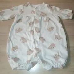 Birthday クマ柄ロンパース 50-60cm
