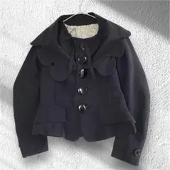 P.D.M ピーディーエム ビッグカラー ショートジャケット 日本製 黒 M